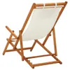 vidaXL Klappbarer Strandstuhl Eukalyptus Massivholz und Produktbild-Vorschau 3