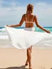 Pareo - Chusta plażowa damska z frędzlami - 180x50cm - Podgląd zdjęcia produktu 5