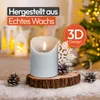 Meisterhome® 3er-Set Flammenlose LED Kerzen mit Timer Produktbild-Vorschau 3