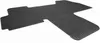 A black rubber floor mat for a vehicle, shown from a slightly elevated angle against a white background. Produktbild-Vorschau