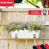 KOTARBAU® 4 pcs Jardinière Exterieur Plastique 40x13x13 cm Voir les images du produit 2