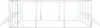 Outdoor-Hundezwinger Silbern 6x10x2 m Verzinkter Stahl Produktbild-Vorschau 5