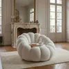 MENZZO Fauteuil design coquillage Arielina Tissu bouclette Voir les images du produit 7