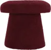 Sgabello a forma di fungo 43 cm rosso bordeaux Anteprima dell’immagine prodotto 1