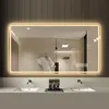 60x120 cm Rahmenloser LED Badespiegel – Mattierte Produktbild-Vorschau 4