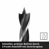 Einhell 108733 Wood twist drill bit set 10-piece 3 mm, 4 Produktbild-Vorschau 4