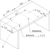 Technical drawing with dimensions and labels for a product. Náhled obrázku produktu