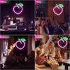 Neon LED w kształcie brzoskwini 20 x 24 cm – dekoracja Podgląd zdjęcia produktu 5
