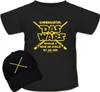 Unisex Kinder T-Shirt Schulanfang schwarz-gelb "Das Wars" mit Basecap Gr. 110-152 SALE schwarz Geschenkidee Schuleinführung Erstklässler Produktbild-Vorschau
