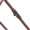 A close-up view of a joint mechanism on a rose-colored drying rack. Produktbild-Vorschau