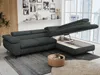 Ecksofa Sofa Grau, Wohnlandschaft L-Form mit Schlaffunktion Produktbild-Vorschau 3