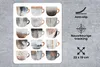 MuchoWow® Mauspad Mousepad Kaffeetassen - Abstrakt - Muster Produktbild-Vorschau 2