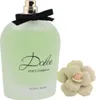Dolce & Gabbana Parfumflasche mit sichtbarem Sprühkopf, der floral designte Deckel in Rosenform liegt davor. Produktbild-Vorschau