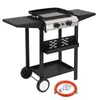 FCH Gasgrill Grillwagen 2 Brennern 5.86 kW mit emaillierter Produktbild-Vorschau 1