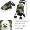 PawHut Hundewagen Pet Stroller für kleine Hunde und Katzen Produktbild-Vorschau 3