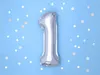 Palloncino in foil numerico SILVER 35 cm - 1 ( NON Anteprima dell’immagine prodotto 3