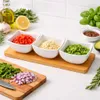 Dipschalen Set 4er mit Bambus Tablett Keramik Schalen Tapas Produktbild-Vorschau 2
