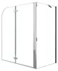 Duschspa 120x140cm 2-teilig Faltwand Badewannenaufsatz 6mm Produktbild-Vorschau 1