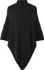 Pieces Fortuna Poncho Schwarz  Mann Schwarz One Size Produktbild-Vorschau 2