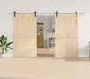 vidaXL Zestaw okuć do drzwi przesuwnych 366 cm stal czarny Podgląd zdjęcia produktu 3