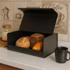 Chlebak metalowy czarny pojemnik na pieczywo nowoczesny z Podgląd zdjęcia produktu 6