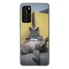MuchoWow® Handyhülle Schutzhülle Hülle für Huawei P40 Katze Produktbild-Vorschau 1