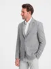 Ombre Clothing Karierte Herrenjacke Ilrune grau M Produktbild-Vorschau 3