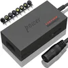 A universal laptop power adapter with multiple interchangeable tips. Produktbild-Vorschau
