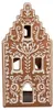 Clayre & Eef Teelichthalter Lebkuchenhaus 7x7x15 cm Braun Produktbild-Vorschau 1