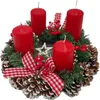 Bougies de l'Avent rouges 4 pièces Bougies de Noël à étages Voir les images du produit 6