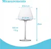 Intirilife 4x bicchiere da vino dal design moderno - Anteprima dell’immagine prodotto 4