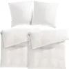 Pure Label Musselin Bettwäsche 155x220 4 teilig bestehend Produktbild-Vorschau 1