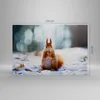 Bild auf Leinwand - Leinwandbild - Eichhörnchen Winter Produktbild-Vorschau 3