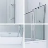 Duschabtrennung Duschtrennwand für Badewanne 130 x 140 cm Produktbild-Vorschau 6