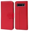 A red flip case for a smartphone is shown from the front and back. Anteprima dell’immagine prodotto