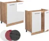 Spülenunterschrank Vicco Fame-Line Weiß Hochglanz 80 cm Produktbild-Vorschau 6