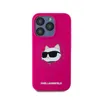 A pink iPhone case with a cartoon cat head design and the Karl Lagerfeld logo at the bottom. Anteprima dell’immagine prodotto