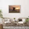 Gerahmtes Poster - Rahmen in heller Eiche - Elefant Ufer Produktbild-Vorschau 6