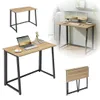 FORTENA Klappbarer Schreibtisch, Sonoma mit schwarzen Produktbild-Vorschau 4