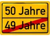 Blechschild 50 Schild Geburtstag, 50er Schild ORTSSCHILD, Produktbild-Vorschau 1