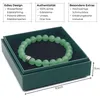 LAVISA Edelstein Armband - Echte Naturstein Perlen | Produktbild-Vorschau 3