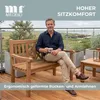 Gartenbank Sailor Teak 120 cm Massivholz natur wetterfest Produktbild-Vorschau 9