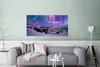 MuchoWow® Poster Nordlichter - Rosa - Island 120x60 cm - Produktbild-Vorschau 5
