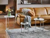 HAKU Beistelltisch Couchtisch 2er Set chrom, weiß - MDF, Produktbild-Vorschau 4