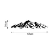 Wallity, Mountain - 285, Wanddeko, Schwarz, Metall, 16 x 68 Produktbild-Vorschau 6
