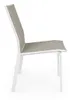 4er Set Stühle 50 x 61 x 88,5 cm Aluminium und Textil Weiß Produktbild-Vorschau 3