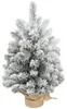 HOMCOM Mini kunstkerstboom, 60 cm, kunststof dennenboom met Productafbeelding-voorbeeld 1