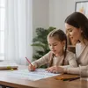 Lernuhr Kinderuhr Wanduhr bunt analoge Montessori Wanduhr Produktbild-Vorschau 2