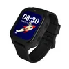 A black smartwatch with a colorful display showing the time, date, and a cartoon rocket. Náhled obrázku produktu