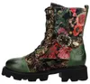 Laura Vita Damen Stiefelette Leder Floralaufdruck Produktbild-Vorschau 8